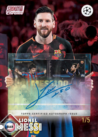 PREORDER:  2025/26 Topps Stadium Club Chrome UEFA Champions League Soccer Hobby Box (4th Nov 2026 4pm)