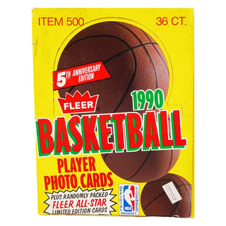 1990/91 Fleer Basketball Wax Box