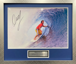 Hand Signed Mark Occhilupo 1999 World Surf Champion Photo Framed