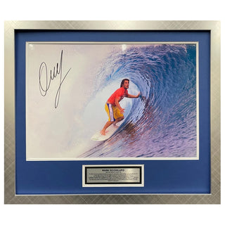 Hand Signed Mark Occhilupo 1999 World Surf Champion Photo Framed