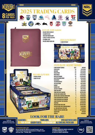 2025 NRL Elite Factory Sealed Hobby, Priority & USA Box Combo