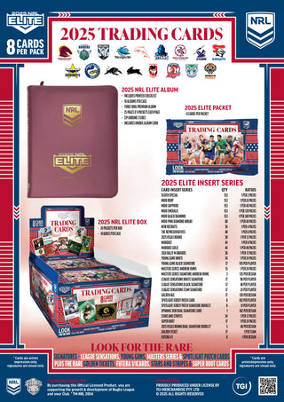 2025 NRL Elite Factory Sealed Hobby, Priority & USA Box Combo