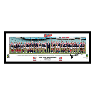 2013 Sydney Roosters Premiers Team Panoramic Framed