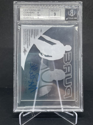 2014 LEAF Q Pure Autographs Blue Magic Johnson BAS 8.5 NM-MT+