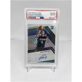 2022 Panini Revolution Paolo Banchero Rookie Autograph PSA NM-MT 8