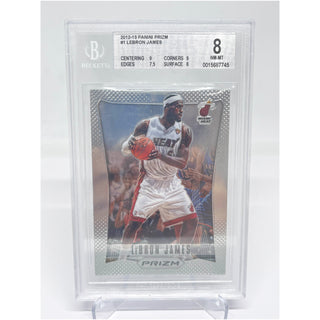 2012-13 Panini Prizm LeBron James BGS NM-MT 8