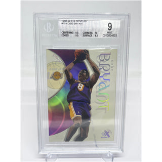 1998-99 E-X Century Kobe Bryant Clear BGS 9 Mint