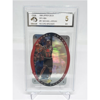 1996 Upper Deck SPX NBA Michael Jordan Record Breaker CGA EX 5