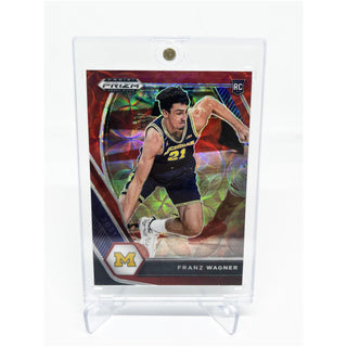 2021 Panini Prizm Draft Picks Franz Wagner Red Prizm Scope Rookie 67/88 (number faded)
