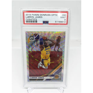 2019 Panini Donruss Optic LeBron James Fanatics Wave PSA Mint 9