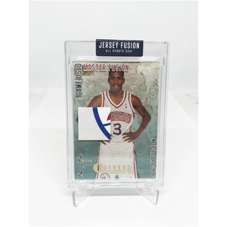 2021 Jersey Fusion Allen Iverson One Of One Game Used Master Fusion Swatch - No. JF-AI09