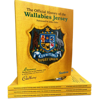 'The Official History of the Wallabies Jersey' Signed Book Soft Cover