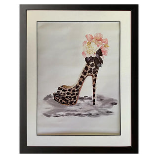 Fashion Print Leopard High Heel Framed - Medium