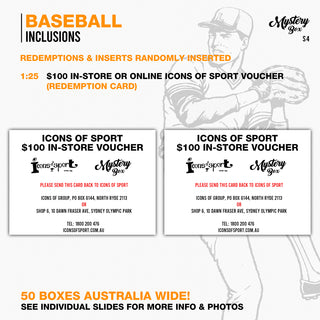 Baseball Trading Card Mystery Box - Series 4