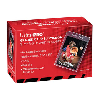 ULTRA PRO CARD SLEEVE - Semi Rigid 1/2" Lip Tall Sleeves (200ct)
