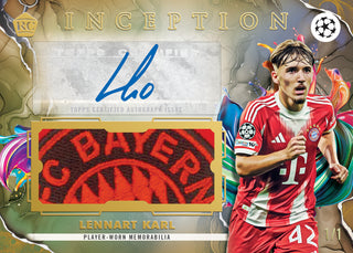 PREORDER:  2025/26 Topps Inception UEFA Club Competitions Soccer Hobby Box (ETA Release 30 July)