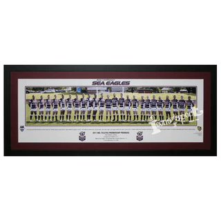 2011 Manly Sea Eagles Premiership Pano Framed