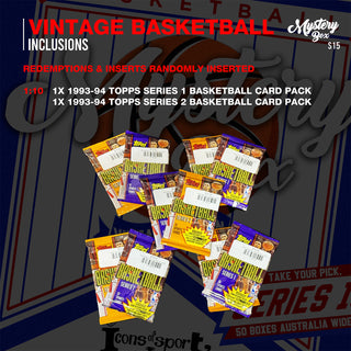 Vintage Basketball Trading Card Mystery Box – Series 15
