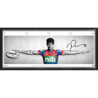 Kalyn Ponga Signed Wings Print Framed