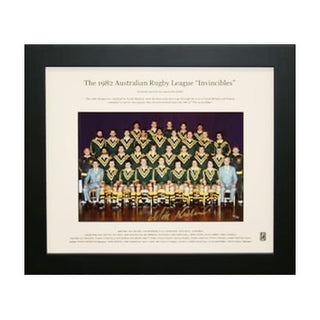 1982 Australian Kangaroos Team Photo Signed Max Krilich