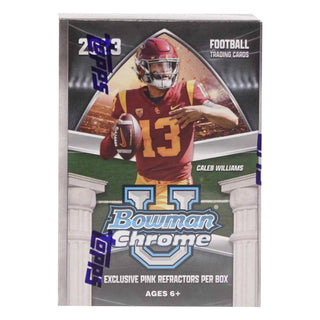 2023 Bowman University Chrome Football 7-Pack Blaster Box