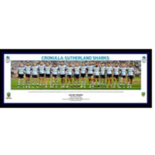 2016 Cronulla-Sutherland Sharks Player Panoramic Framed