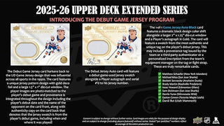 2025/26 Upper Deck Extended Series Hockey Blaster Box
