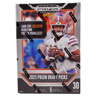 2023 Panini Prizm Draft Picks Football 6-Pack Hobby Blaster Box (Neon Pink Pulsar Parallels!)