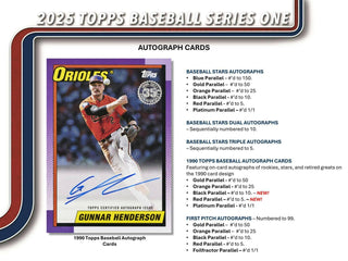 2025 Topps Series 1 Baseball 7-Pack Blaster Box