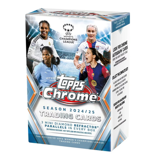 2024-25 Topps Chrome UEFA Women's Champions League Soccer Blaster Box