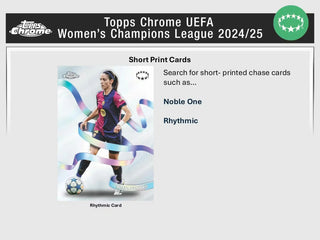 2024-25 Topps Chrome UEFA Women's Champions League Soccer Blaster Box