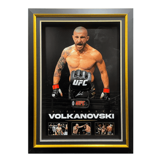 Alexander Volkanovski Signed Official UFC Fight Glove Framed - BAS Witnessed