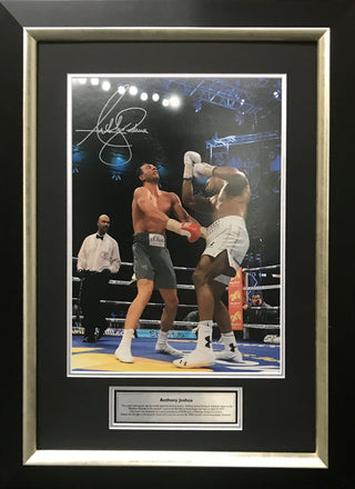 Anthony Joshua Signed Boxing Photo: Klitschko Uppercut