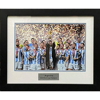 Argentina 2022 Qatar World Cup Celebration Photo Framed