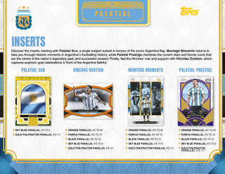 PREORDER:  2026 Topps Palatial Argentina Soccer Hobby Box (Release 5 Nov 2026 4pm)