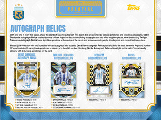 PREORDER:  2026 Topps Palatial Argentina Soccer Hobby Box (Release 5 Nov 2026 4pm)