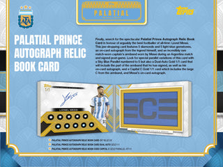 PREORDER:  2026 Topps Palatial Argentina Soccer Hobby Box (Release 5 Nov 2026 4pm)