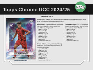 2024-25 Topps UEFA Club Competitions Chrome Soccer Hanger Box