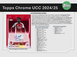 2024-25 Topps UEFA Club Competitions Chrome Soccer Hanger Box