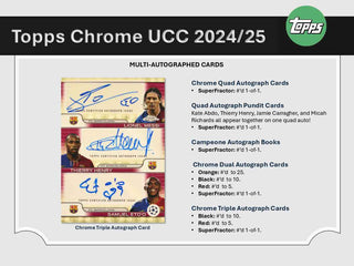 2024-25 Topps UEFA Club Competitions Chrome Soccer Hanger Box