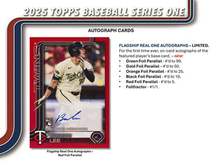 2025 Topps Series 1 Baseball 7-Pack Blaster Box