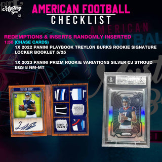 American Football Trading Card Mystery Box – Series 1