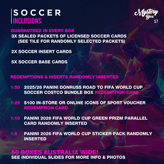Soccer Trading Card Mystery Box Series 7 - Pre Order