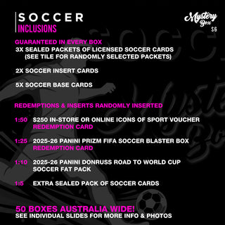 Soccer Trading Card Mystery Box – Series 6