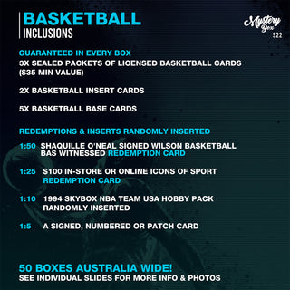 Basketball Trading Card Mystery Box Series 22 - Pre Order