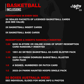 Basketball Trading Card Mystery Box – Series 20