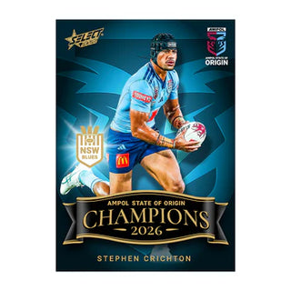 PREORDER: NSW Blues State of Origin 2026 Mens Champion Card Set