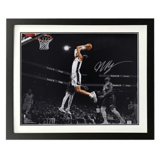 Victor Wembanyama Spurs Autographed Fanatics Authentic 16" x 20" Dunk vs. Phoenix Suns Photograph