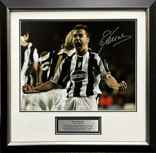 Fabio Cannavaro Signed Juventus Football Photo Framed