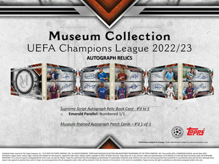 2022/23 Topps Museum Collection UEFA Champions League Soccer Hobby Box